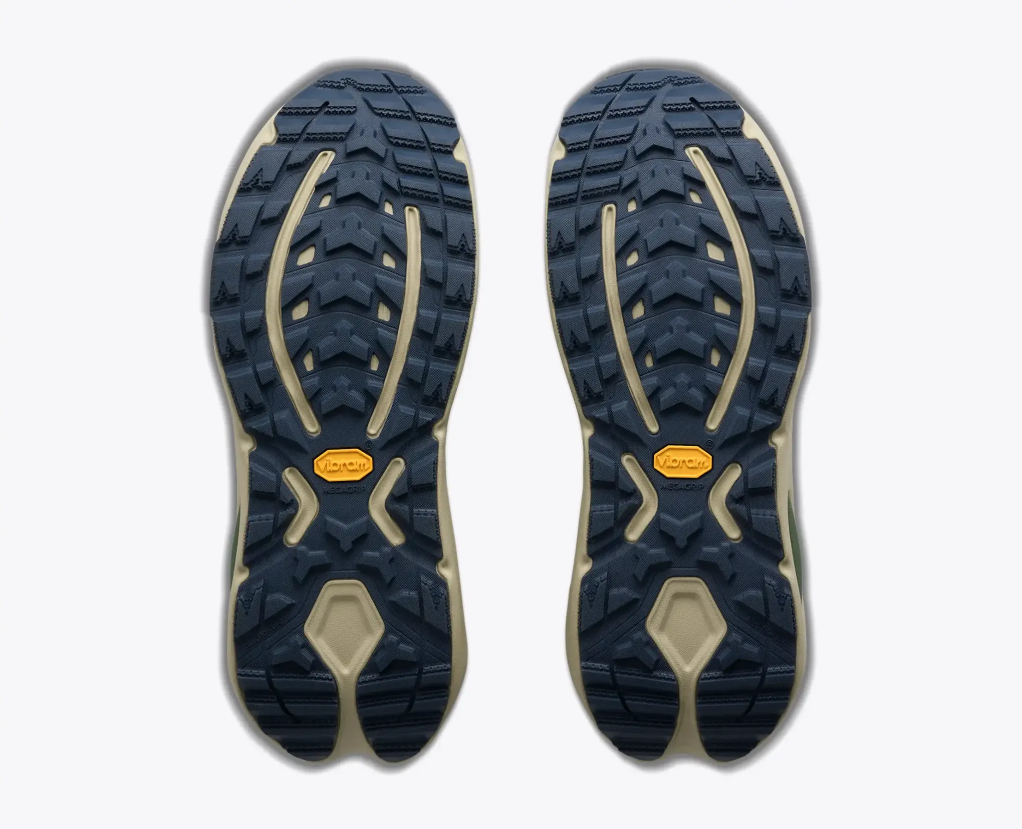 Vibram Megagrip outsole and four millimetre lugs on the Hoka Kaha 3 GTX