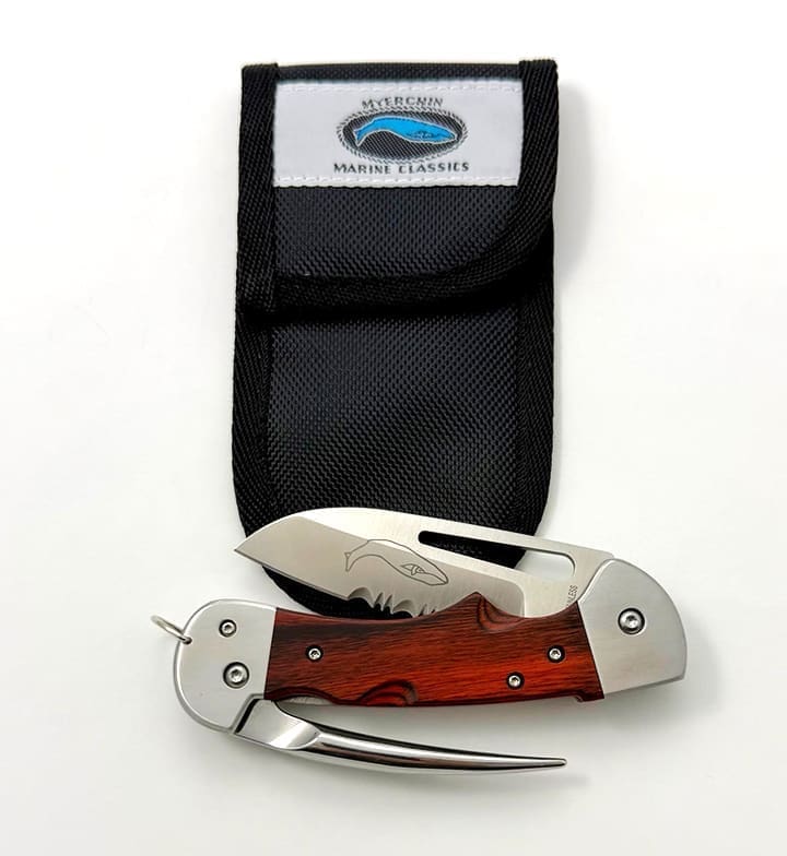 The Myerchin WF300P beside its carry sheath