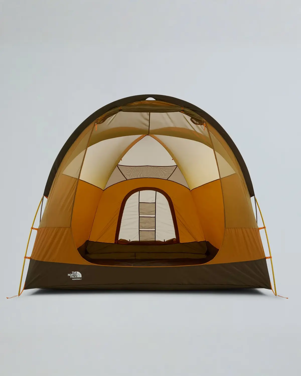 Interior view of The North Face Wawona 6 showing tall walls, mesh panels and storage pockets